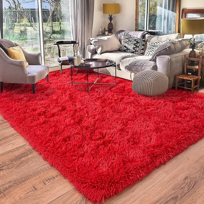 Rugs for Living Room 8x10, Soft Shaggy Modern Shag Area Rug for Bedroom - Image 9