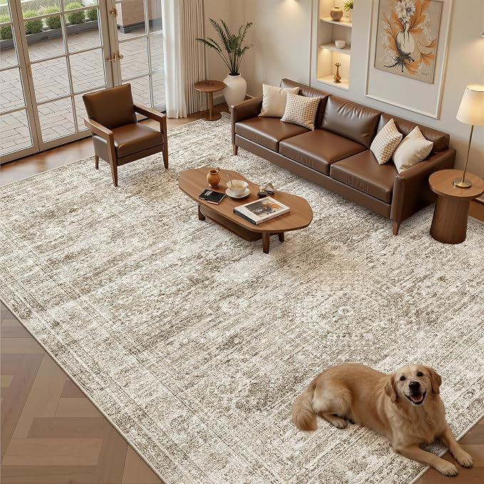 Soalmost Washable Area Rug 8x12, Large Soft Rugs by Soalmost