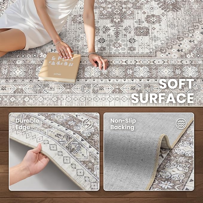 2x5 Rug Runners for Hallways Non Slip, Kitchen Rugs, Nursery Room, Soft Runner - Image 5
