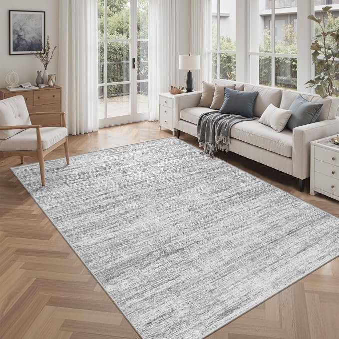 6x9 Area Rugs for Living Room, Non-Slip Modern Abstract Soft Large Washable Rug by Unknown