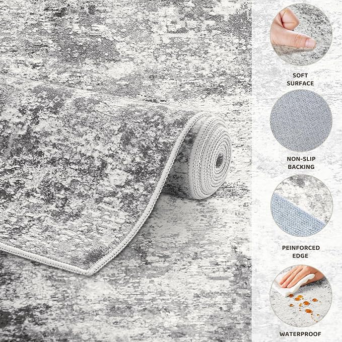 UERMEI 8ft Round Area Rug Living Room Rugs - Image 7