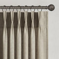 Topfinel 102 Inch Curtains 2 Panels Set, Two Packs Pinch Pleat Back Tab Linen by Topfinel