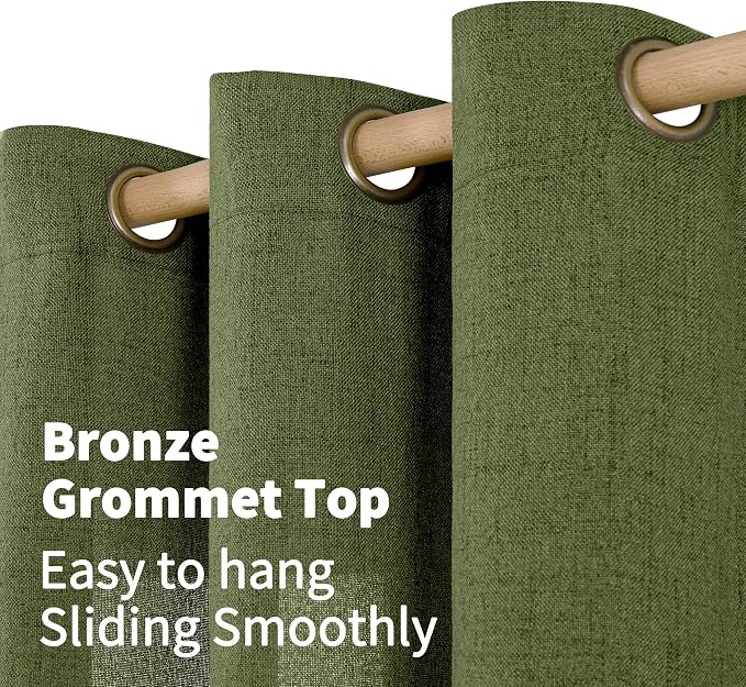 YoungsTex Extro Long Linen Curtains 108 Inch Length - Image 6