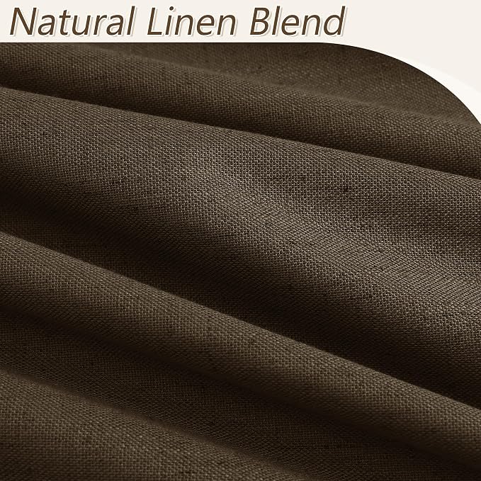 Guken 100% Blackout Curtains 96 Inch Length 2 Panels Set - Image 3
