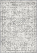 2x3 Washable Entryway Rug: Modern Abstract Soft Carpet Black Grey | by FXRHLP