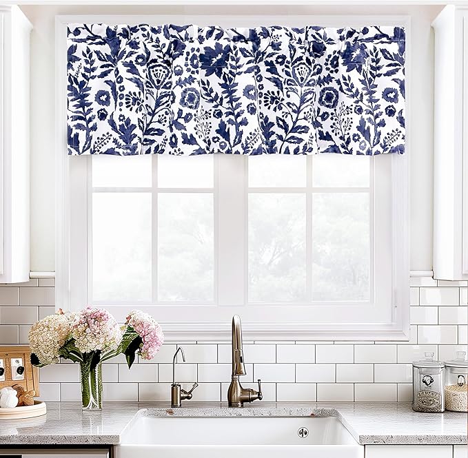 DriftAway Julia Lined Valance Double Layer Thermal Insulated Room Darkening - Image 2