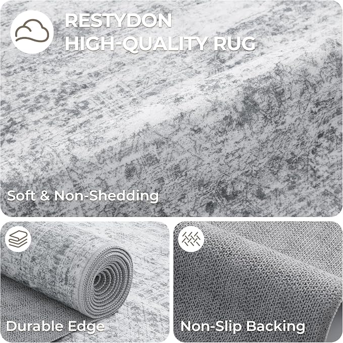 2x3 Rug Non Slip, Small Washable Entryway Rug, Runner - Image 7