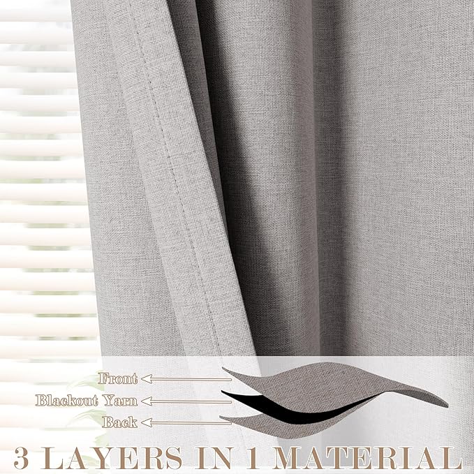 150 Inches Extra Wide Room Divider Draperies, Pinch Pleat Drapes, Absolutely Blackout Sliding Door Drapery, Total Privacy Ceiling Track Curtains, 150" W by 96" L, Browish Grey (1 Panel)
