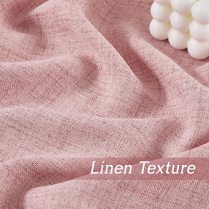 RYB HOME Farmhouse Boho Linen Sheer Curtains 90 inches Long - Image 4