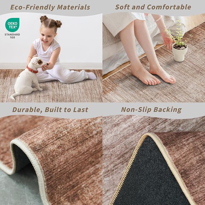 2x10 ft Washable Hallway Runner Rug – Non-Slip Long Carpet Runners - Image 5