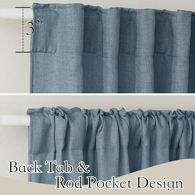 RYB HOME Linen Texture Curtains - Image 3