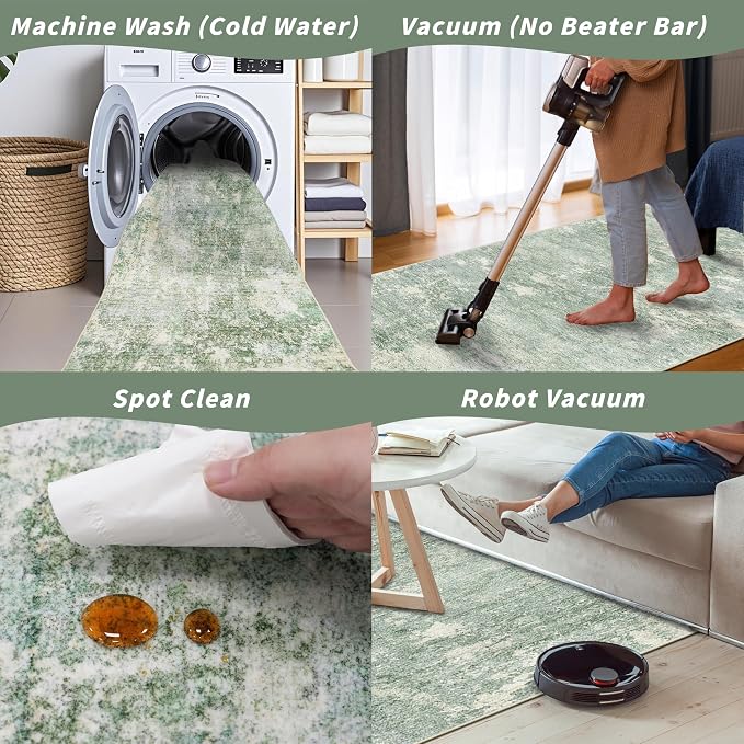 2x10 ft Washable Hallway Runner Rug – Non-Slip Long Carpet Runners - Image 7