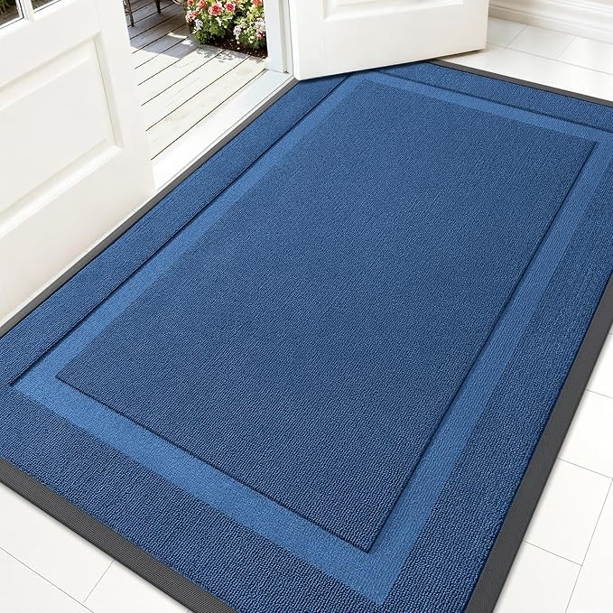 OLANLY Front Door Mat Outside 59x34, All-Season Heavy-Duty Rubber Doormat | by OLANLY