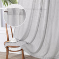 MYSKY HOME Short Curtains for Small Window, Boho Sheer Curtains 2 Panels Set by MYSKYHOME