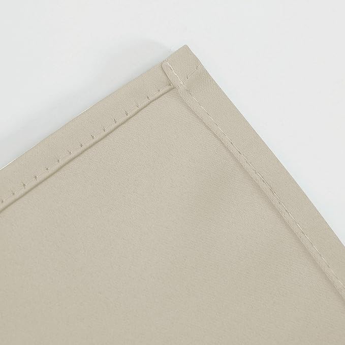 LEMOMO Light Beige Thermal Blackout Curtains/42 x 84 Inch/Set of 2 Panels Room - Image 8