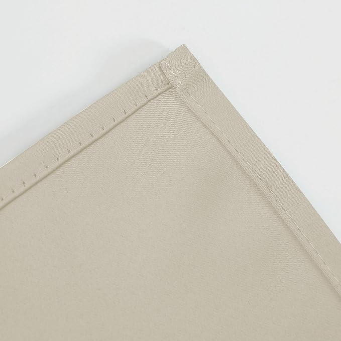 LEMOMO Light Beige Thermal Blackout Curtains/38 x 54 Inch/Set of 2 Panels Room - Image 8