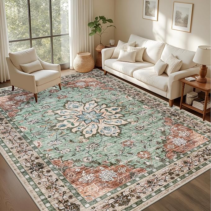 4x6 Area Rugs Living Room: Washable Rug by EXPEDIX