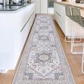 OPPODREAM Soft Entryway Rug 2x12, 2x12 Rug Runner, Neutral Washable Hallways by OPPODREAM