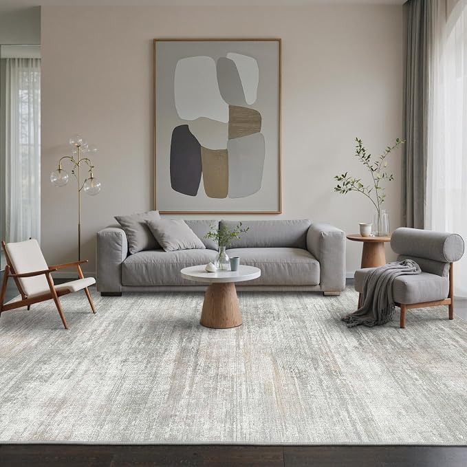 Area Rugs 3x5 for Living Room Bedroom, Modern Abstract Machine Washable Rug - Image 3