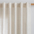 MYSKY HOME Country Curtains for Sliding Glass Door, Back Tab Semi Sheer Curtain by MYSKYHOME