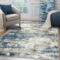 Area Rugs 5x8 for Living Room Bedroom, Modern Abstract Machine Washable Rug by BEIMO