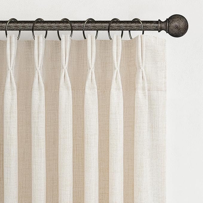 Birch 70 Inch Extra Wide Light Filtering Viral Curtains 120 Inches Long - Image 2