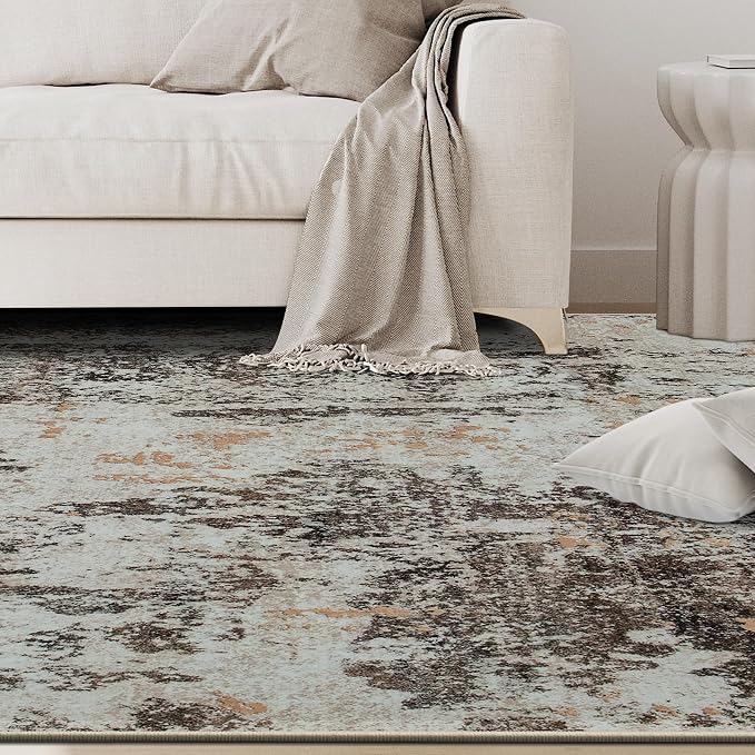 8x10 Area Rugs for Living Room Rug Washable: Abstract Large Rug for Dining Room - Image 9