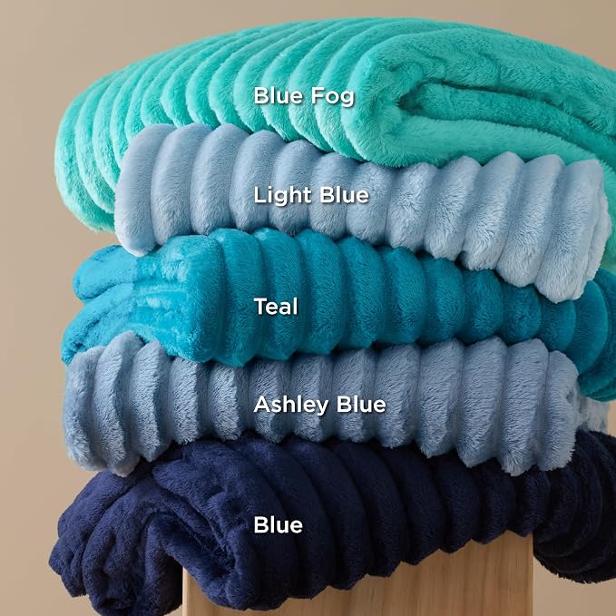 Bedsure Soft Twin Blanket for Bed Decor Gifts Navy Blue 60"x80" | Birthday - Image 9