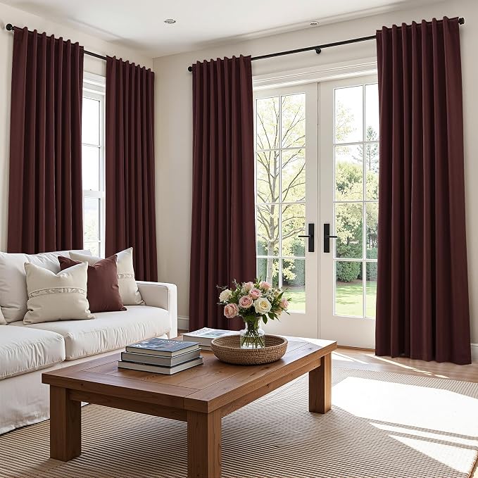 Guken 100% Blackout Curtains 84 Inch Length 2 Panels Set - Image 9