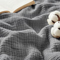 Bedsure 100% Cotton Muslin Throw Blanket Large 50x70 Inches by BEDSURE