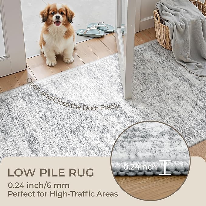 3x14 Runner Rug Non Slip, Washable Hallway Runner Rug, Living Room, Extra Long - Image 6