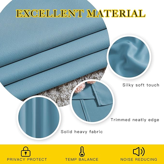 NICETOWN Room Darkening Curtain Panels - Image 4