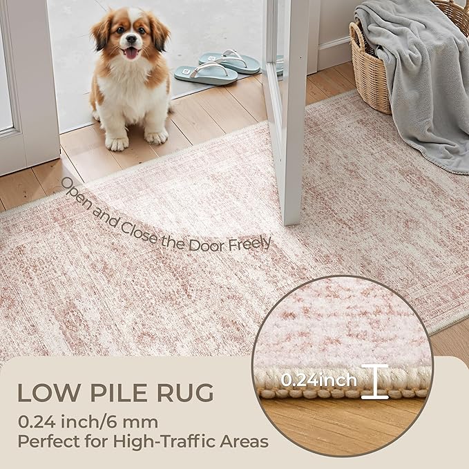 2x10 Runner Rug Non Slip, Washable Hallway Runner Rug, Laundry Room, Soft - Image 6