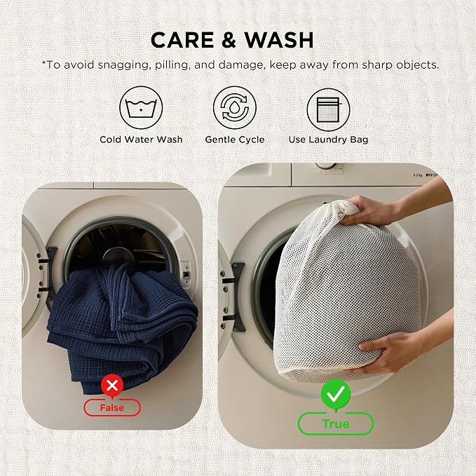 Bedsure 100% Cotton Muslin Blankets - Image 6