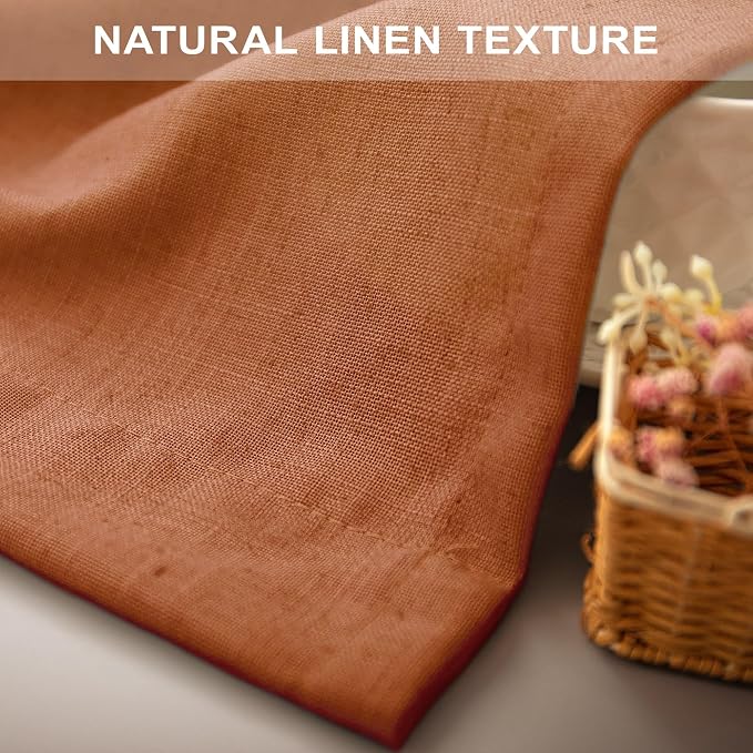 Pitalk Burnt Orange Curtains 84 Inch Length - Image 7