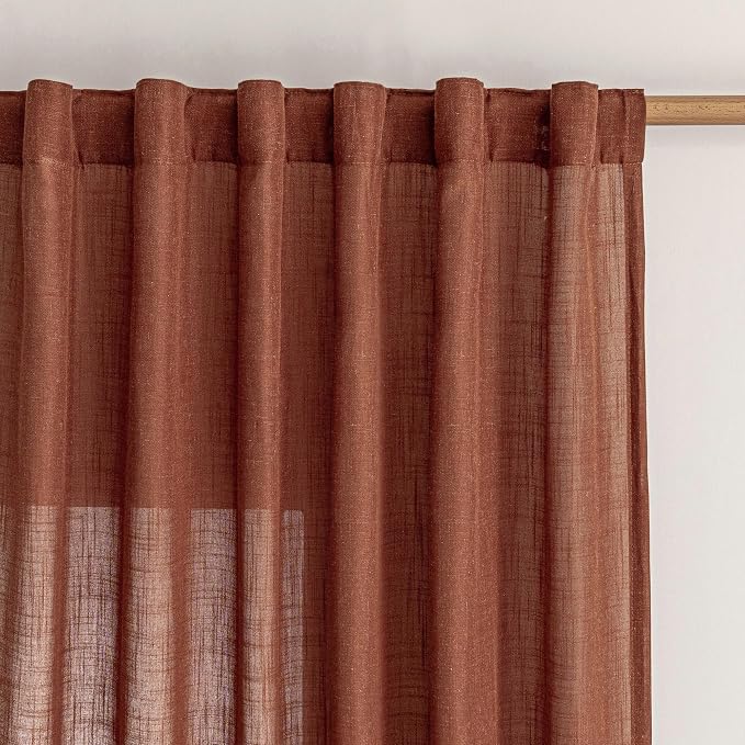 MYSKY HOME Semi Sheer Curtains 72 Inch Length by MYSKYHOME