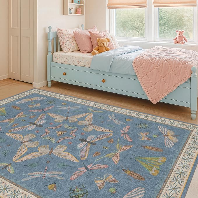 Hazo Haus Insect 3x5 Washable Stain Resistant Rugs - Image 3