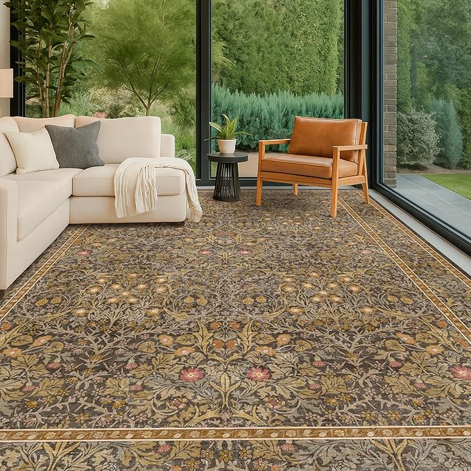 Hazo Haus Washable Living Room Rug 10x12 by HazoHaus