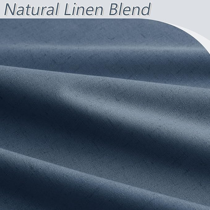 100% Blackout Curtains 84 Inch Length 2 Panels Set - Image 3