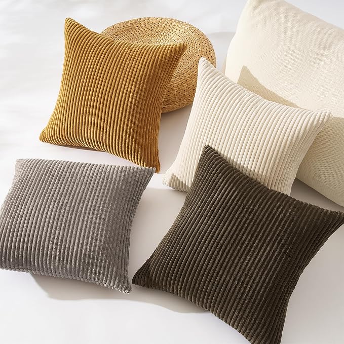 Topfinel Decorative Brown Throw Pillow Covers Cushion Cases, Rustic Home Decor - Image 2