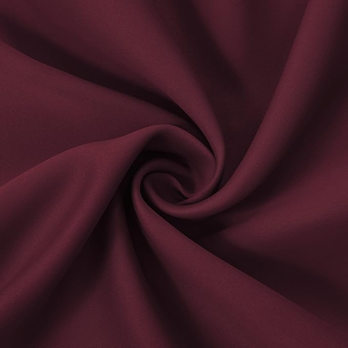 LEMOMO Burgundy Red Thermal Blackout Curtains/38 x 63 Inch/Set of 2 Panels Room - Image 5