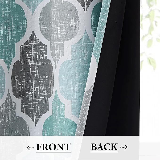 Beauoop 100% Blackout Curtains 84 Inches Long 2 Panels - Image 3