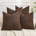 Set of 4 Soft Textured Decorative Throw Pillow Covers 26x26 Inch Cozy Farmhouse by Cozoomy