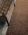 Custom Length Hallway Runner Rug, Slip Resistant, Floral Brown, 26 Inch X 22 by ORFAHOME