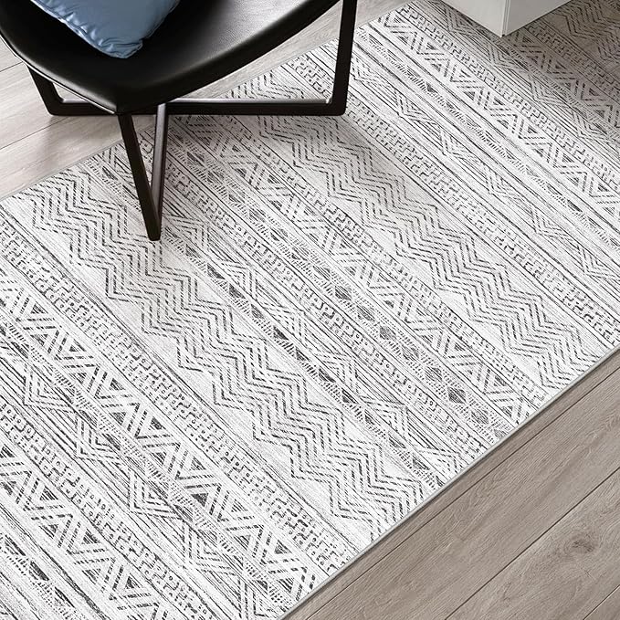 2x8 Washable Kitchen Runner Rug: Modern Moroccan Runners - Image 7