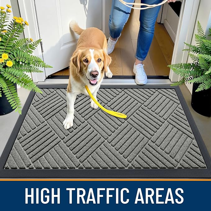 OLANLY Front Door Mat Outside Entrance, Waterproof Heavy-Duty Doormat | 29.5x17 - Image 7