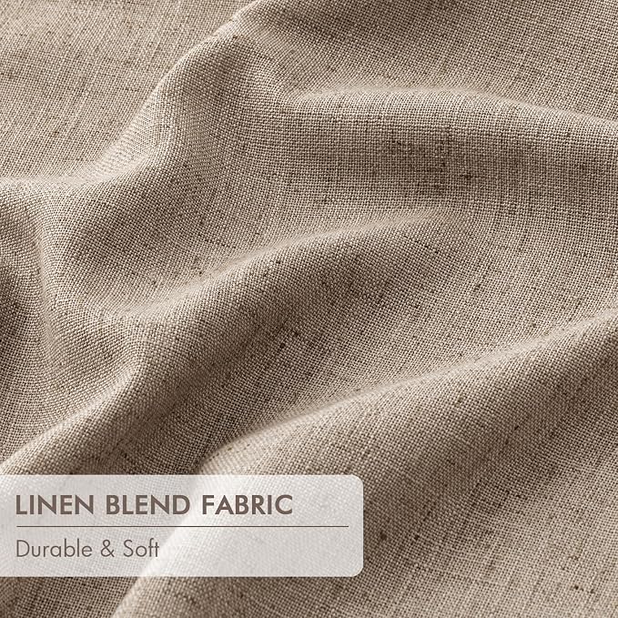 MIULEE Copper Brown Pinch Pleated 100% Blackout Curtains 40x108 Inches | Room - Image 6