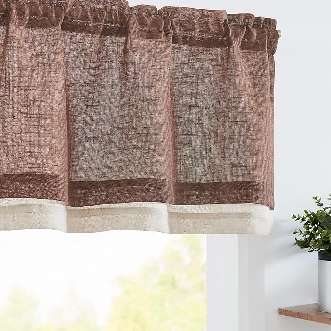 jinchan Linen Farmhouse Valances by JINCHAN