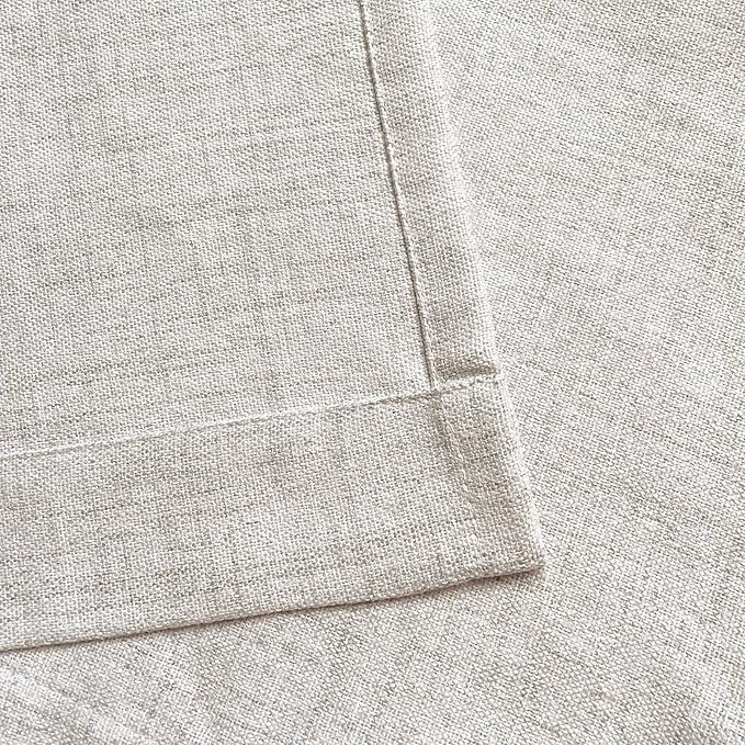 Faux Linen Kitchen Curtains 36 Inch Length Cafe Curtain Tiers - Image 5