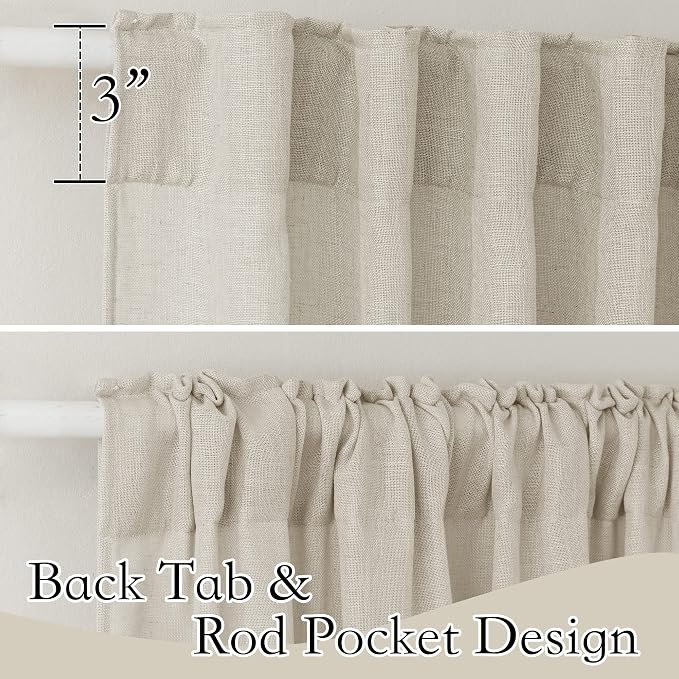 RYB HOME Sheer Curtains for Cafe - Image 2